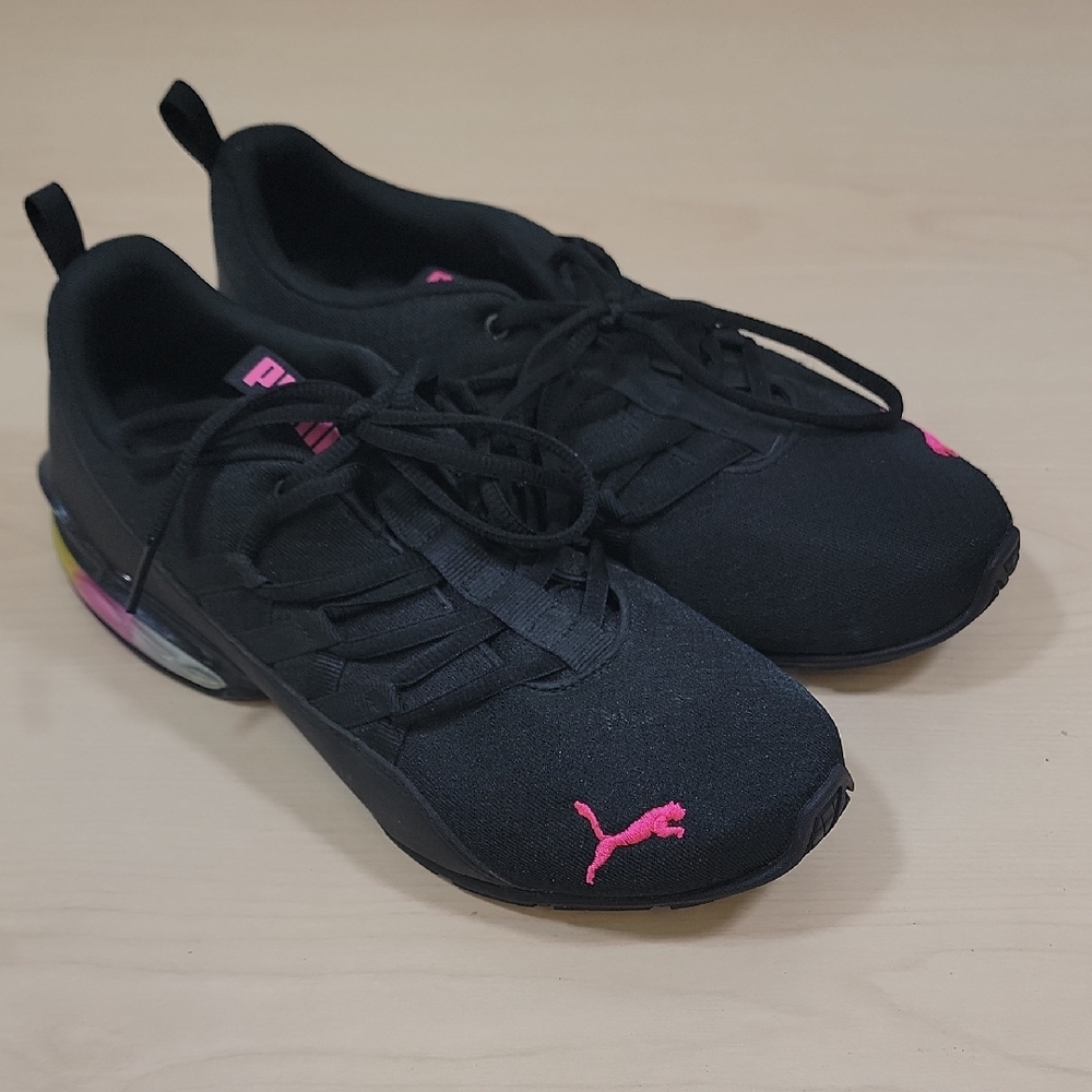 Puma Womens Riaze Prowl Black Running Shoes Sneakers Size 9